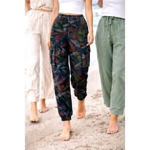 Zadig & Voltaire Pilote Canvas Cargo Pants Dark Camo 34 (8)